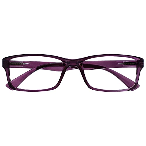 La Compañía Gafas De Lectura Púrpura Lectores Estilo Diseñador Hombres Mujeres UVR092P +1,00