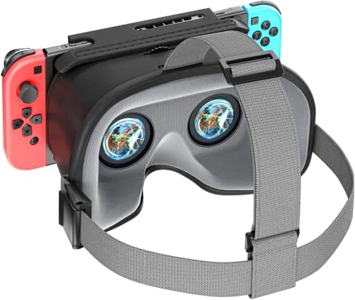 OIVO Switch VR Gafas compatibles con Nintendo Switch/OLED, Actualizados con Lentes HD Ajustables, Gafas 3D Realidad Virtual Original
