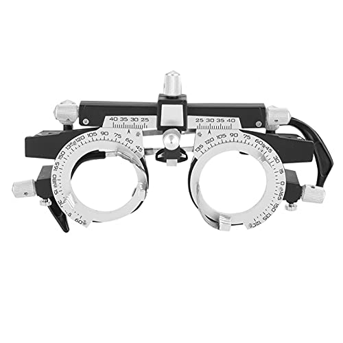 Marco de optometría para gafas, marco de lente de prueba óptico ajustable profesional Optometría Gafas para ópticos Herramienta de prueba de anteojos Distancia de la pupila 48-80 mm para examen de agu