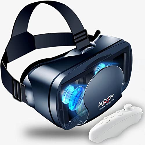 Auto Ventshade Gafas VR, Compatible con Phone y Android Phone,VR Gafas de Realidad Virtual - Disfruta de los Mejores Juegos y Videos RV 3D, 2K Gafas VR