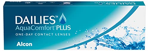 Dailies AquaComfort Plus Lentes de contacto de reemplazo diario, Pack de 30, R 8.7 mm, D 14.0 mm, -2 Diopt